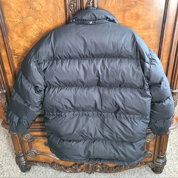 Outdoor Spirit Black Duck Down Feather Filled Massive Puffer Coat/Jacket Size L - Picture 3 of 13